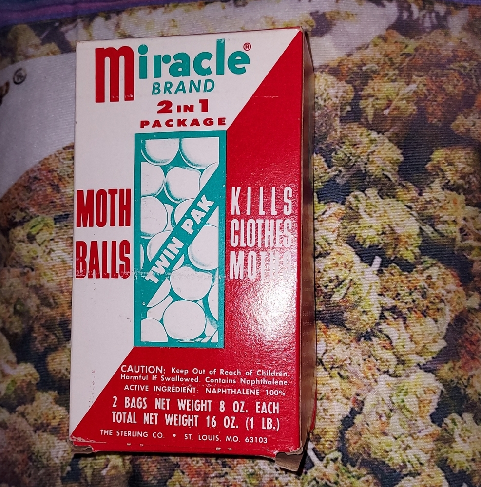 ☆Vintage☆ Miracle Brand Moth Balls - Two 8 oz. Bags☆